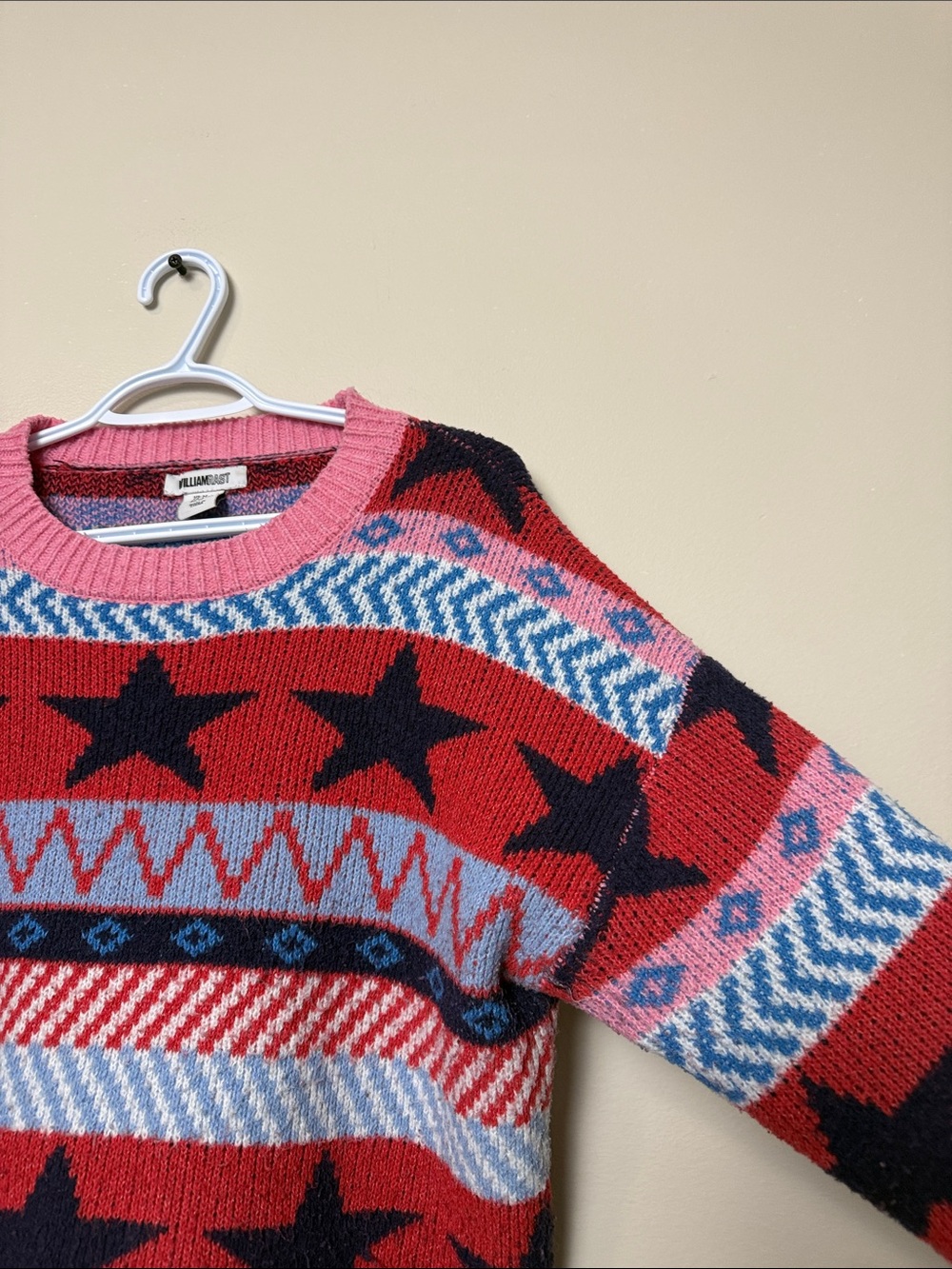 William Rast Star-Pattern Crewneck size M - Picture 4 of 5